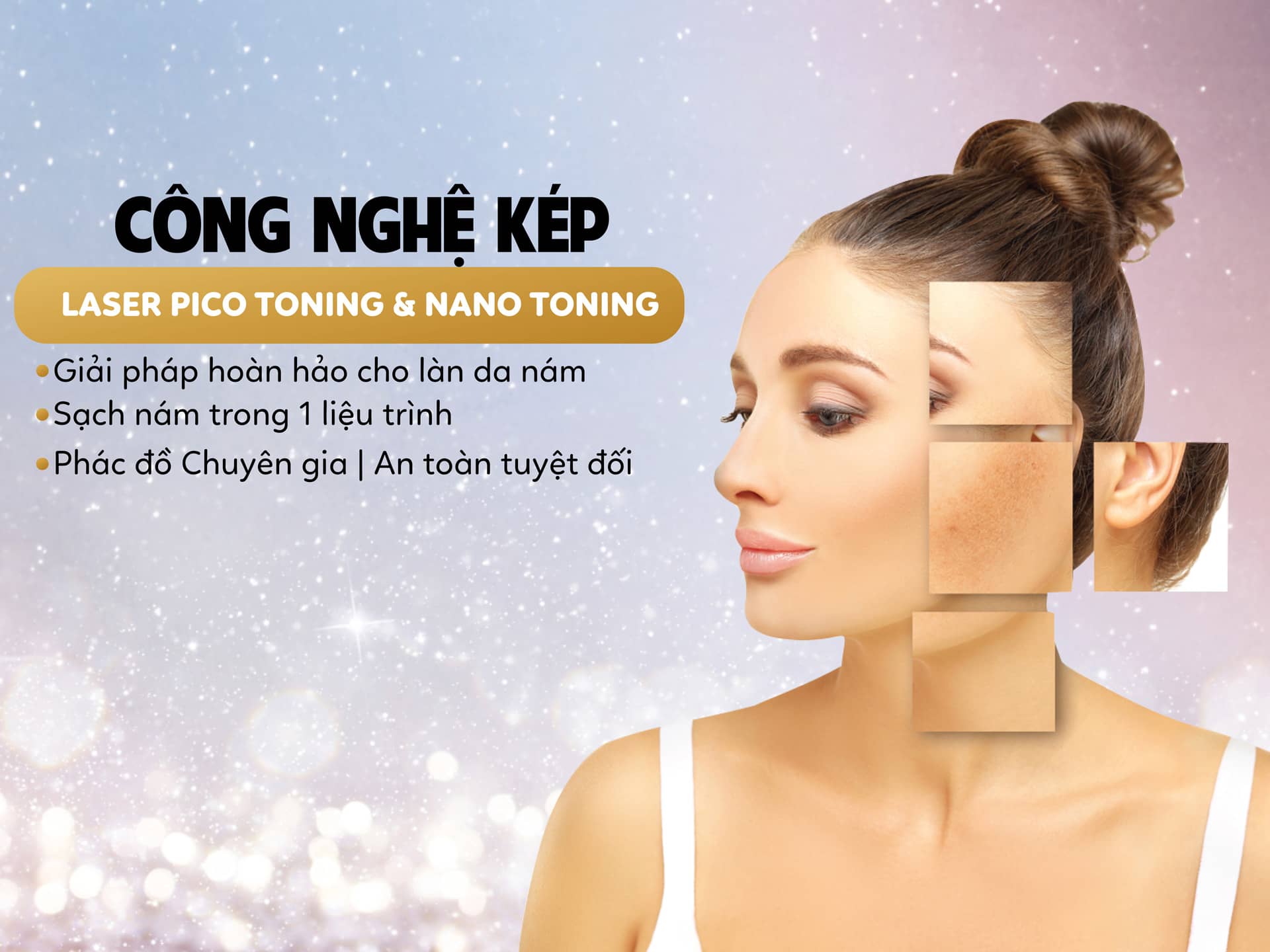 TRỊ NÁM SÂU CÔNG NGHỆ PICOFOUR CỦA MỸ 51 trị nám sâu tại trung tâm thẩm mỹ công nghệ cao